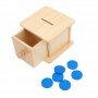 Boîte à Jetons pour Bébé - Nido - matériel montessori - jeux éducatif - apprentissages bébé