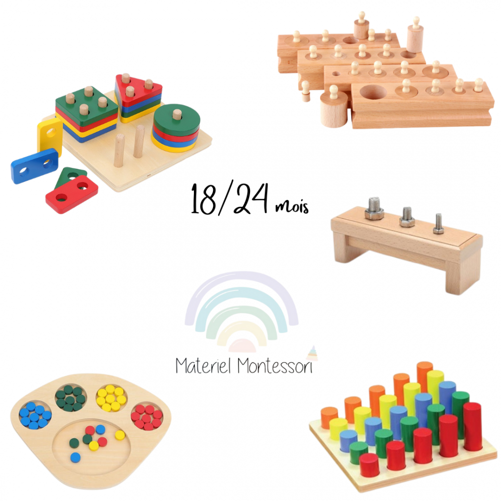 Idée cadeau bébé matériel Montessori Idée cadeau pour enfant et naissance ,  anniversaire et Noel. matériel Montessori
