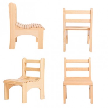 CHAISES À LATTES EN HÊTRE (18-24 mois)