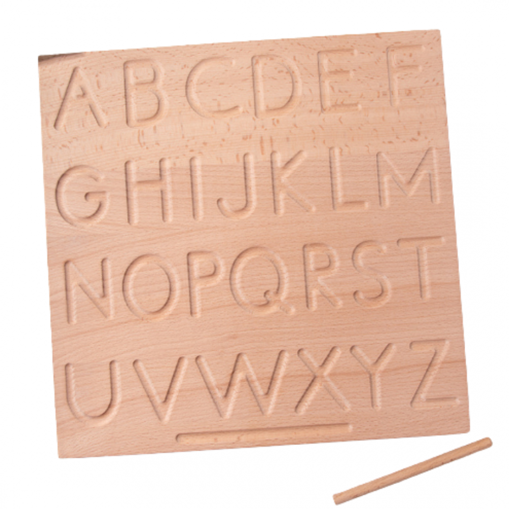 PLANCHE EN BOIS DES CHIFFRES ET LETTRES