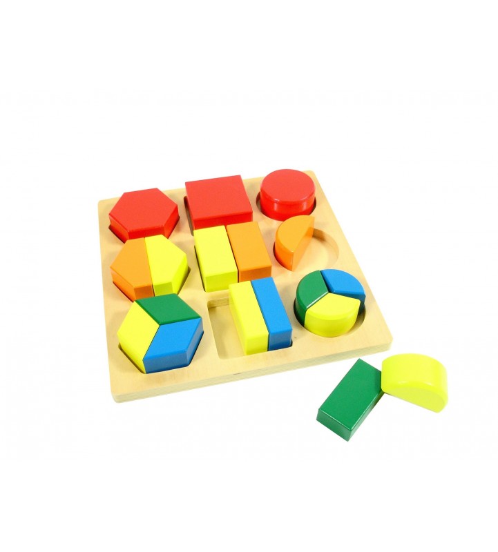 Plateau de Forme Géométrique - Nido - matériel montessori - jeux éducatif - apprentissages bébé